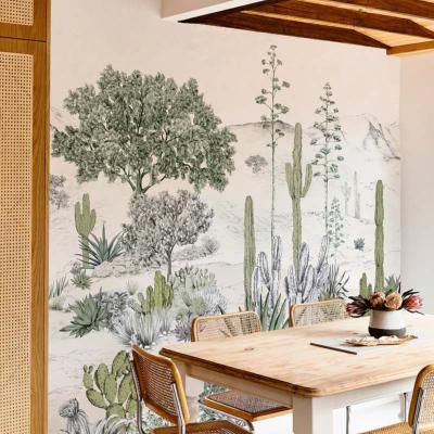 Papier peint paysage naturel dsert Succulentes 500x250 