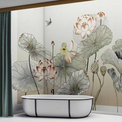 Papier peint spcial salle de bain Yokohama