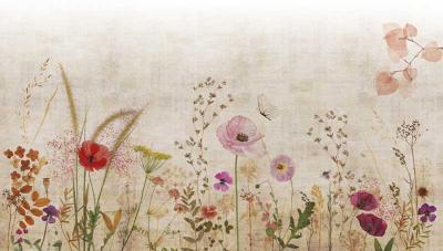 Papier peint fleurs des champs panoramique Manosque 480x270